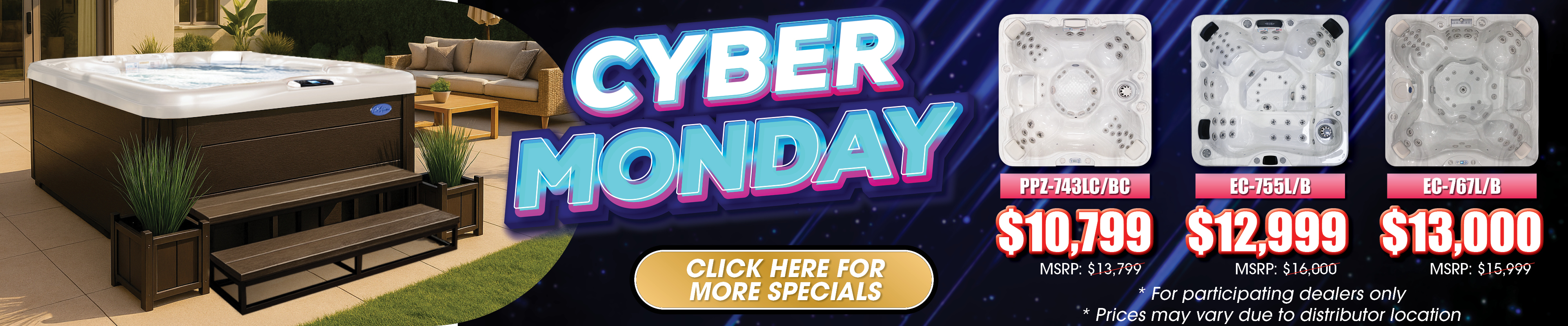 Calspas hot tub being used in a family setting - Palm Desert